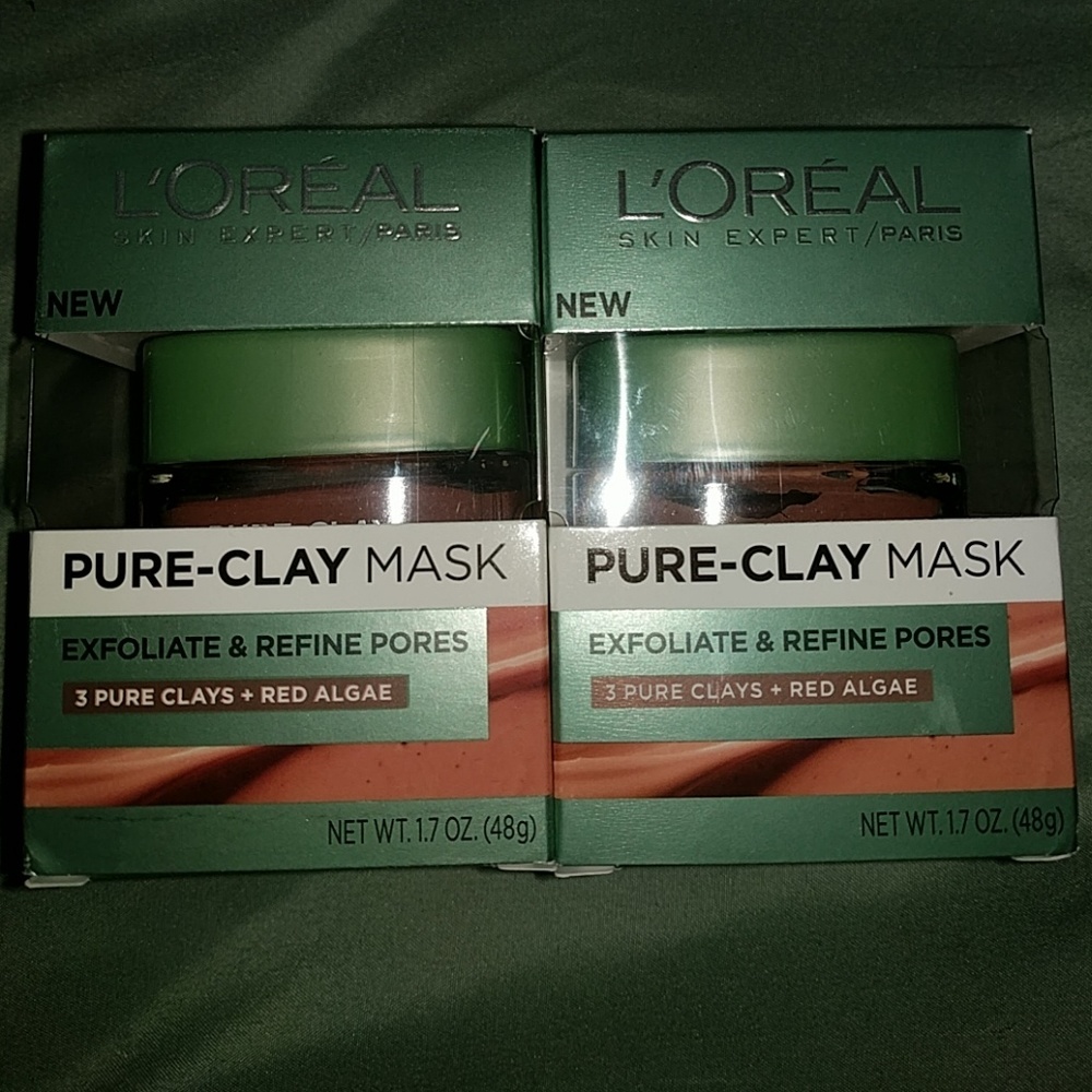 Loreal clay face masks